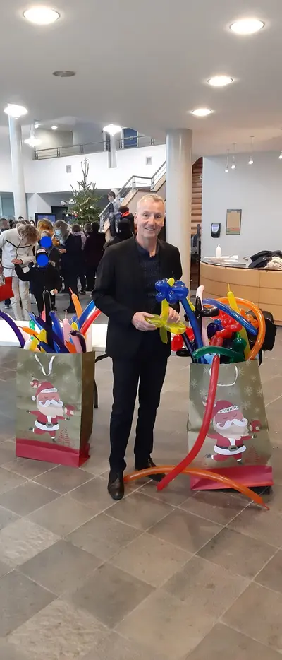 Collection de sculptures sur ballons colorées